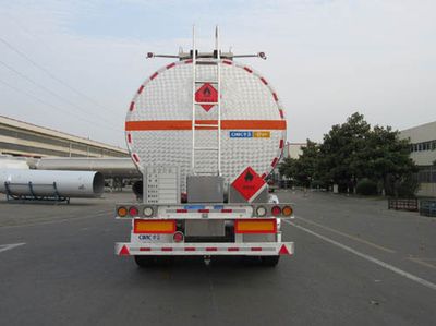 Tonghua  THT9400GRYG Aluminum alloy flammable liquid tank transport semi-trailer