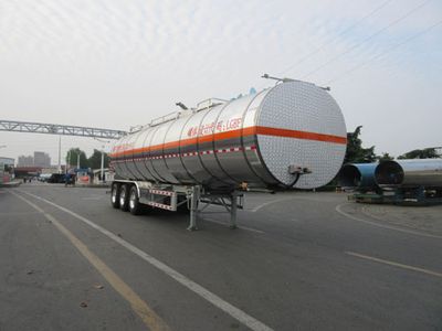 Tonghua  THT9400GRYG Aluminum alloy flammable liquid tank transport semi-trailer