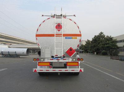 Tonghua  THT9400GRYG Aluminum alloy flammable liquid tank transport semi-trailer