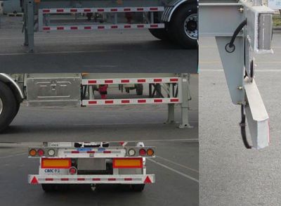 Tonghua  THT9400GRYG Aluminum alloy flammable liquid tank transport semi-trailer