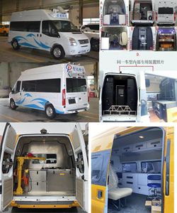 Jiangling Quanshun brand automobiles JX5049XJCMK Inspection vehicle