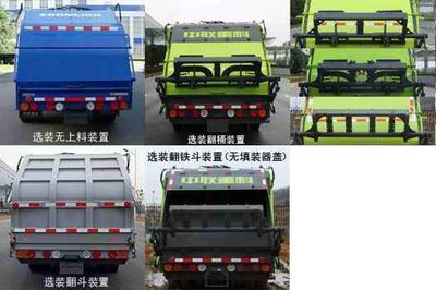 Zhonglian Automobile ZLJ5080ZYSDFE5NG Compressed garbage truck