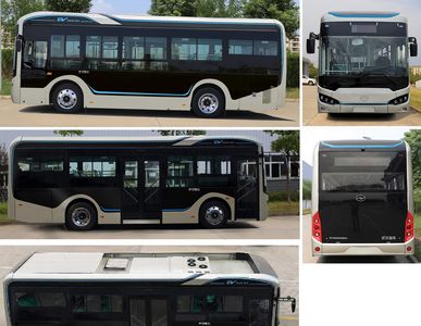 Wuke Huazhong Automobile WH6852GBEV Pure electric low entry city buses