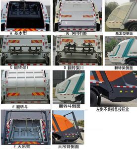 Dongfeng  EQ5123ZYSS6 Compressed garbage truck