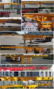 Shengyun brand automobile SRD9400TJZ40 Container transport semi-trailer