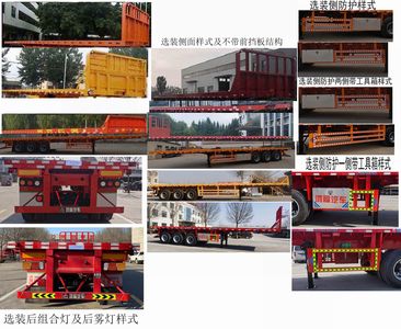 Juyun  LYZ9401TPB Flat transport semi-trailer