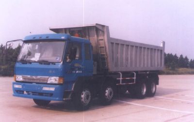 Jiefang Automobile CA3308P1K2T4 8 × 4 flat head diesel dump truck