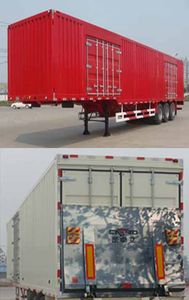 Tianjun Dejin brand automobiles TJV9400XXYE Box transport semi-trailer