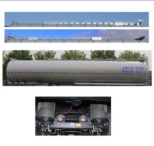 Jinbi  PJQ9402GSYL Aluminum alloy edible oil transportation semi-trailer