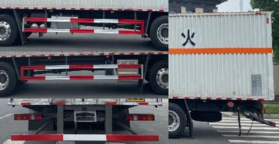 Zhongzhen Hanjiang brand automobiles HJZ5266XRGZ6 Flammable solid box transport vehicle