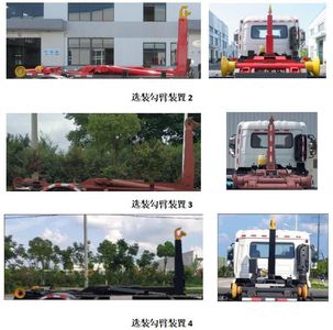 Chinese license plate cars TEG5180ZXX6DFNG1 detachable container garbage collector 