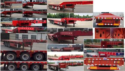 Hengze Xiangjun  LLD9400TDP Low flatbed semi-trailer