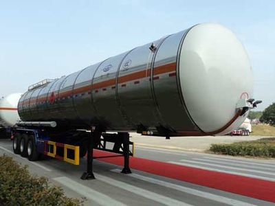 Hongtu  HT9400GRY1 Flammable liquid tank transport semi-trailer