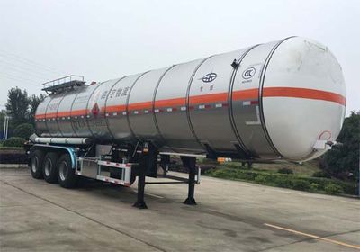 Hongtu  HT9400GRY1 Flammable liquid tank transport semi-trailer