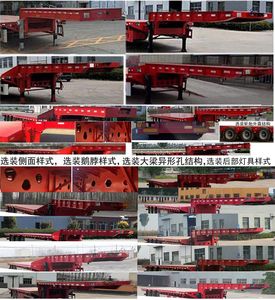 Xintaiyuan brand automobiles XTY9400TDP Low flatbed semi-trailer