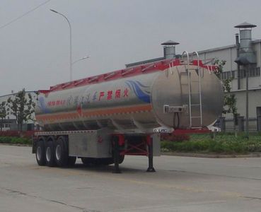 Ruijiang  WL9402GRY Aluminum alloy flammable liquid tank transport semi-trailer