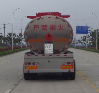 Ruijiang  WL9402GRY Aluminum alloy flammable liquid tank transport semi-trailer