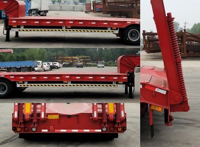 Yizhou brand automobile ZLT9380TDP Low flatbed semi-trailer