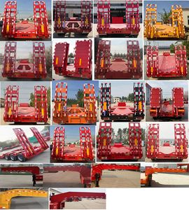 New Hongdong brand automobiles LHD9380TDP Low flatbed semi-trailer