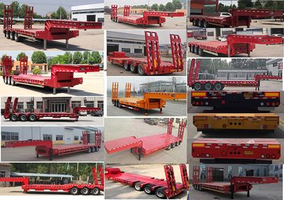 New Hongdong brand automobiles LHD9380TDP Low flatbed semi-trailer