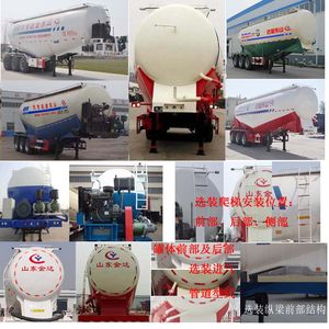 Liangyun brand automobile SLY9382GXH Lower ash semi-trailer