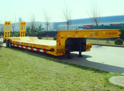 CIMC ZJV9401TDPQD Low flatbed semi-trailer