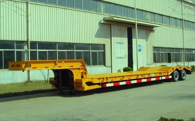 CIMC ZJV9401TDPQD Low flatbed semi-trailer