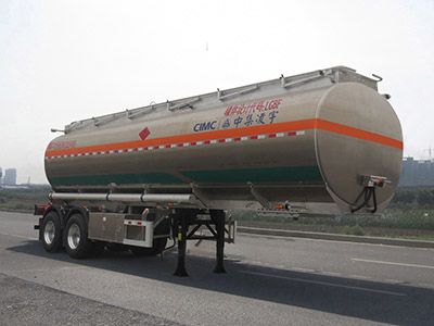 Lingyu CLY9290GYYAluminum alloy oil transport semi-trailer