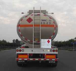 Lingyu  CLY9290GYY Aluminum alloy oil transport semi-trailer