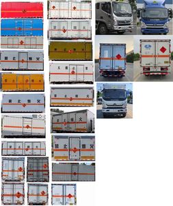 Huatong brand automobiles HCQ5128XRQJEAFK Flammable gas box transport vehicle