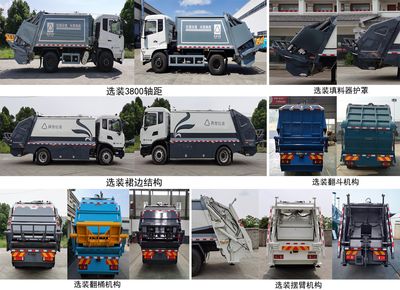 China National Automobile Corporation ZQZ5189ZYSD16 Compressed garbage truck