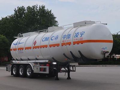 Lingyu  CLY9405GRY40 Flammable liquid tank transport semi-trailer