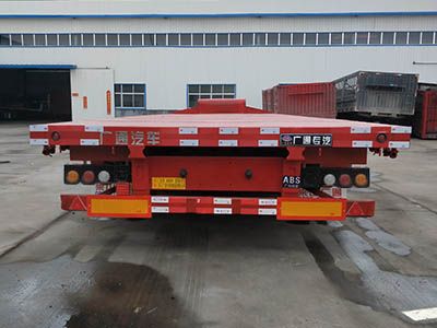 Guangtongda brand automobiles JKQ9405TDP Low flatbed semi-trailer