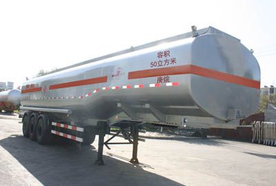 Jiancheng  JC9405GRY Aluminum alloy flammable liquid tank transport semi-trailer