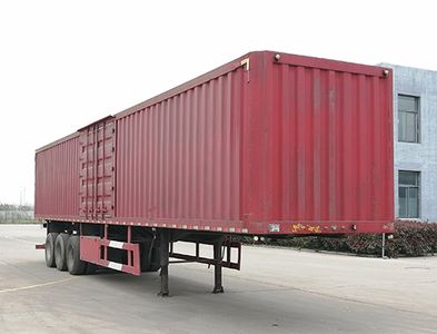 New Hongdong brand automobiles LHD9400XXY Box transport semi-trailer