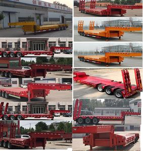 Huasheng Shunxiang  LHS9400TDP Low flatbed semi-trailer