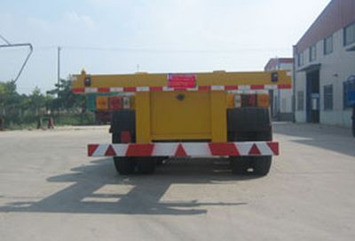 Huachang brand automobiles QDJ9401TJZG Skeleton container transport semi-trailer