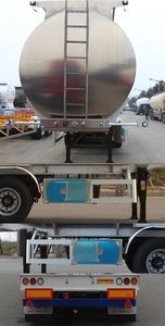 Kaile  AKL9405GYS Aluminum alloy liquid food transportation semi-trailer