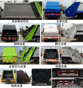 Zhuanwei  HTW5180ZYSD6 Compressed garbage truck