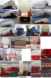 Liangshan Tiantong  LML9403GFL Medium density powder material transportation semi-trailer