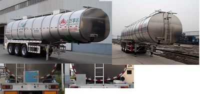 Mastercard SDW9408GSY Aluminum alloy edible oil transportation semi-trailer