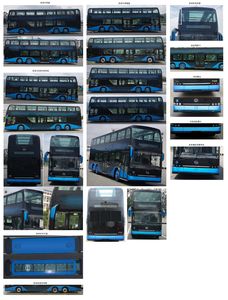 BYD  BYD6120BD1EV1 Pure electric low floor double decker city buses