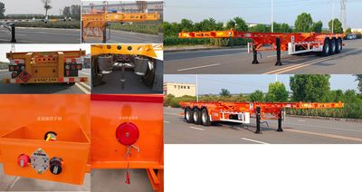 Guangda Hongyuan brand automobiles GHY9400TWY Transport semi-trailer of dangerous goods tank frame