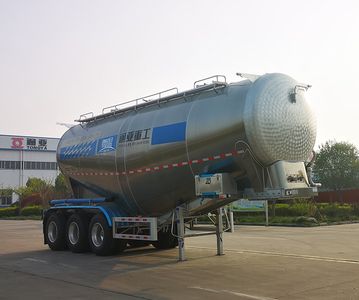 Tonghua  WTY9400GFLLF Aluminum alloy medium density powder material transportation semi-trailer