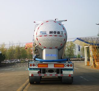 Tonghua  WTY9400GFLLF Aluminum alloy medium density powder material transportation semi-trailer