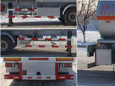 Luping Machinery LPC9400GRYD Aluminum alloy flammable liquid tank transport semi-trailer