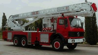 Jinzhong brand automobile JZX5260JXFCDZ32 Climbing platform fire truck