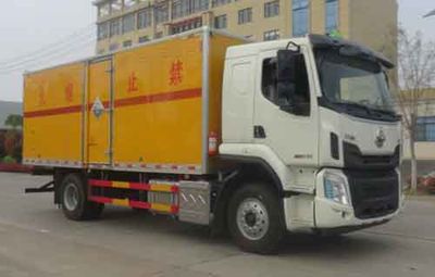 Huatong brand automobiles HCQ5187XFWLZ6 Corrosive goods box transport vehicle