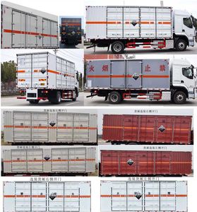 Huatong brand automobiles HCQ5187XFWLZ6 Corrosive goods box transport vehicle