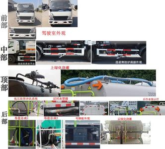 Zhonglian Automobile ZBH5073GSSJXY6 Sprinkler truck